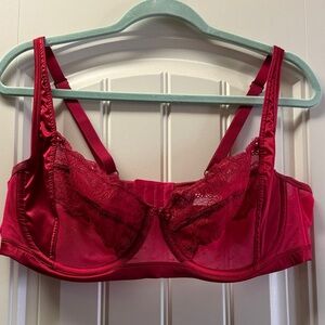 Adore Me Red Lace Underwire Bra - Women Intimates & Sleepwear